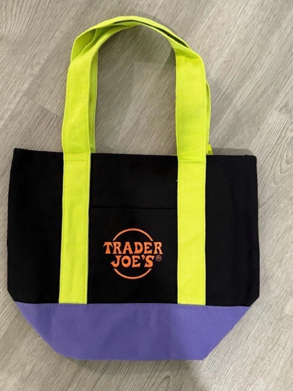 NWT Trader Joe’s Multicolor Canvas Halloween Mini Tote Bag